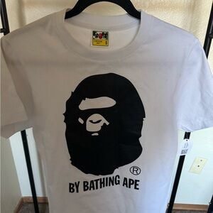 Never worn tags still on Bape White and Black Men's (S) Shirt